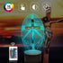 Cross 3D Night Light, Attivolife Jesus Illusion Hologram Lamp 16 color